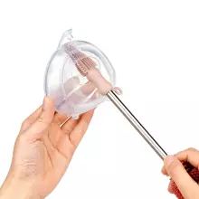 Haakaa Silicone Cleaning Brush  Art.NHK071-S Suva Grey Silicone brush for bottles and nipples