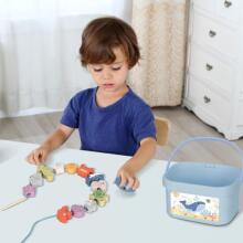 TOOKY TOY Medinis jūrų žaislų rinkinys Balansavimo bokštas Žvejybos figūros 23 elementai