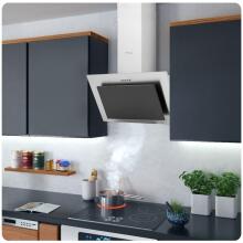 Virtuvinis gartraukis 60cm Inox + juodas BT-209
