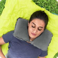 Travel Pillow Neck Roll 37 x 24 x 10 cm Bestway 67006 Gray