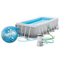 Intex 26790 400 x 200 x 122 cm 18-in-1 Frame Pool + Bubble Machine FREE