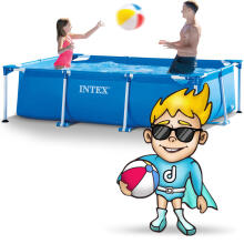 Frame Pool 300 x 200 x 75 cm 15in1 INTEX 28272 + Bubble Machine FREE