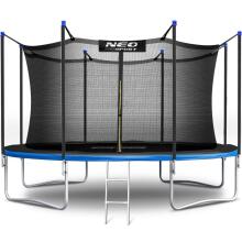 12ft/374cm Sodo Trampolinas su Saugos Tinklu ir Laiptais Neo-Sport