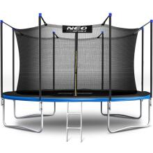 12ft/374cm Sodo Trampolinas su Saugos Tinklu ir Laiptais Neo-Sport