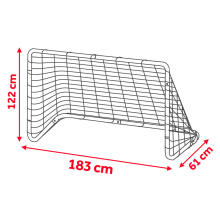 Futbolo vartai 183 x 122 x 61cm NS-492 juodi