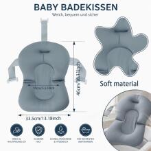 Baby Bath Cushion Art.271284 Grey Baby Bath Cushion