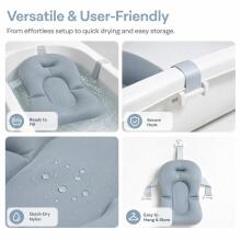 Baby Bath Cushion Art.271284 Grey Baby Bath Cushion