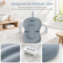 Baby Bath Cushion Art.271284 Grey Baby Bath Cushion