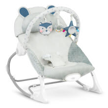 Rocking chair with vibration Ricokids - gray