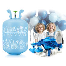 Helium tank 0.20 m3 with balloons and ribbon Ricokids