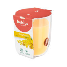 Candle scented glass jar True Scents &Oslash;80x73mm mimosa