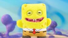 Fuggler x SpongeBob SquarePants (SpongeBob) – juokingas bjaurus monstriuko pliušinis žaislas su žmogaus dantimis