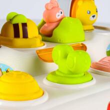Ikonka Art.KX2881 Educational toy pop-up animals lights sound