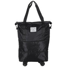 Ikonka Art.KX2991 Foldable, spacious travel bag on wheels, 3 sizes, black