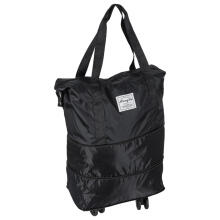 Ikonka Art.KX2991 Foldable, spacious travel bag on wheels, 3 sizes, black