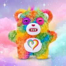 „Fuggler Care Bears“ 23 cm pliušinis žaislas (Togetherness Bear) iš „ZURU“ – juokingas bjaurus monstras, minkštas žaislas su žmogaus formos dantimis, kolekcinis pliušinis žaislas vaikams, paa