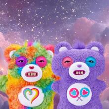 „Fuggler Care Bears“ 23 cm pliušinis žaislas (Share Bear) iš „ZURU“ – juokingas bjaurus monstras, minkštas žaislas su žmogaus formos dantimis, kolekcinis pliušinis žaislas vaikams, paa