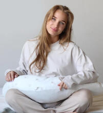 La Bebe™ Rich Maternity Pillow Art.90612661 Nordic Birds. Nursing Pillow 30x104 cm