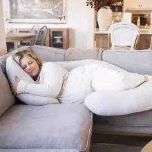 La Bebe™ Maternity Pillow Cotton Sì -Duo Art.80579836 Nordic Pebbles. Multifunctional maternity pillow with memory foam filling