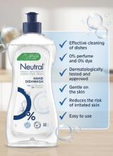 Neutral - Dishwashing liquid - 500ml PH Neutral