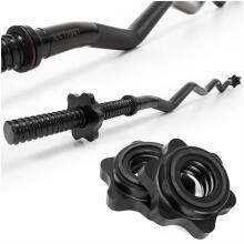 Black bent bar ACT0009, 120 cm, 25 mm