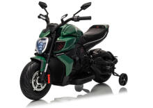 Baterijomis maitinamas motociklas XMX656 Žalias