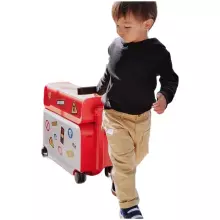Parent-Child Travel Kids Luggage Art.276170 Red  Suitcase-seat on wheels 3 in 1