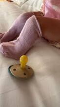 Rebael Round Latex Art.276195 Colour Mix Pacifier (nipple) made of 100% natural rubber 6+ months (2 pcs.)
