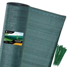 Shade netting Springos SN0037 185 g/m2 1.5x50m 200 cable ties green