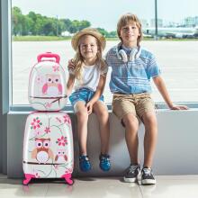 Owl Suitcase+Backpack  Art.BC-S-001 Children's suitcase on wheels