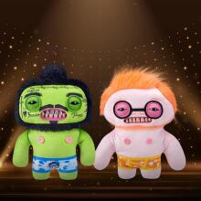 „Fuggler Fugg Stars“ 23 cm pliušinis žaislas („Rhymer Mcslimer“) iš „ZURU“ – juokingas bjaurus monstras, minkštas žaislas su žmogaus formos dantimis, kolekcinis pliušinis žaislas vaikams, paa