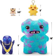 „Fuggler Gold Fuggs“ 22 cm pliušinis žaislas (Shameless Goof - Mankini), kurį pagamino ZURU - juokingas bjaurus monstras, minkštas žaislas su žmogaus formos dantimis