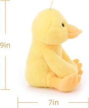 Apricot Lamb - Pliušinis žaislas „Aksominė antis“ 23 cm - Pliušinis žaislas vaikams ir kūdikiams - Pūkuotas pliušinis žaislas žaidimams, dovanai ir glamonėms - Jaukus pliušinis žaislas - Gelt