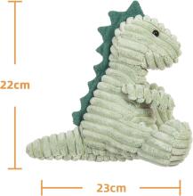 Apricot Lamb - Pliušinis dinozauras 22 cm - pliušinis žaislas vaikams ir kūdikiams - pūkuotas pliušinis dinozauras