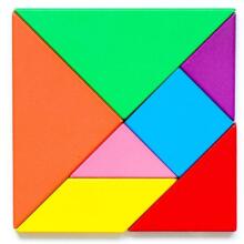 Wooden Toys Puzzle Art.277455 Travel Tangram Puzzle - Block Book Road Trip Game Puzzle Shape Game with Solutions for Youngsters Challenge - IQ Educational Toy Gift Brainteaser, Interactive Pl