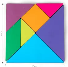 Wooden Toys Puzzle Art.277455 Travel Tangram Puzzle - Block Book Road Trip Game Puzzle Shape Game with Solutions for Youngsters Challenge - IQ Educational Toy Gift Brainteaser, Interactive Pl