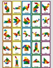 Wooden Toys Puzzle Art.277455 Travel Tangram Puzzle - Block Book Road Trip Game Puzzle Shape Game with Solutions for Youngsters Challenge - IQ Educational Toy Gift Brainteaser, Interactive Pl