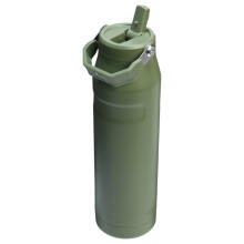 Термос с трубочкой The IceFlow Bottle Flip Straw 2.0 1.06л темно-зеленый