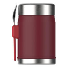 Thermos food The Legendary Food Jar + Spork 0.4L dark red