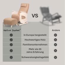 NeiLux Design Relaxing Rocking Chair Art.278411 Brown supamoji kėdė