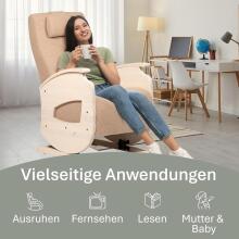 NeiLux Design Relaxing Rocking Chair Art.278416 White supamoji kėdė