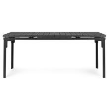 Stalas lauko, sulankstomas 180-240 cm iki 12 asmenų, HDPE plienas, pilkas MultiGarden