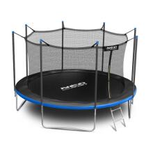 14ft/435cm Garden Trampoline with Safety Net and Ladder Neo-Sport