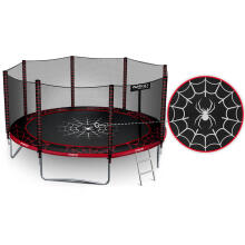 14ft/435cm Садовый Трамплин с Защитной Сеткой и Лестницей Neo-Sport