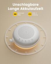 Baby Basic Noise Accessories Baby Sound Machine Art.279966 White Portable sound machine with cord and sound effects