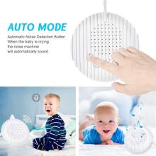 Baby Basic Noise Accessories Baby Sound Machine Art.279969 White Nešiojama garso mašina su laidu ir garso efektais