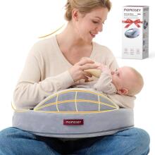 Momcozy Memory Foam Nursing Pillow with Safety Border Art.280037 Pink Ergonomiška maitinimo pagalvė, pagaminta iš viskoelastinio putplasčio su apsauginiu šonu
