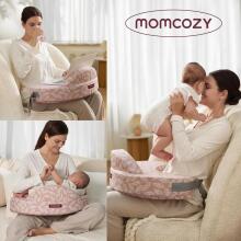 Momcozy Memory Foam Nursing Pillow with Safety Border Art.280037 Pink Ergonomiška maitinimo pagalvė, pagaminta iš viskoelastinio putplasčio su apsauginiu šonu