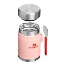 Термос для еды The Legendary Food Jar + Spork 0.4L персиково-розовый