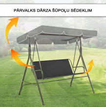 Z-HOME, 110 × 90 cm, Art.23207E, replacement garden swing seat cover, waterproof base material